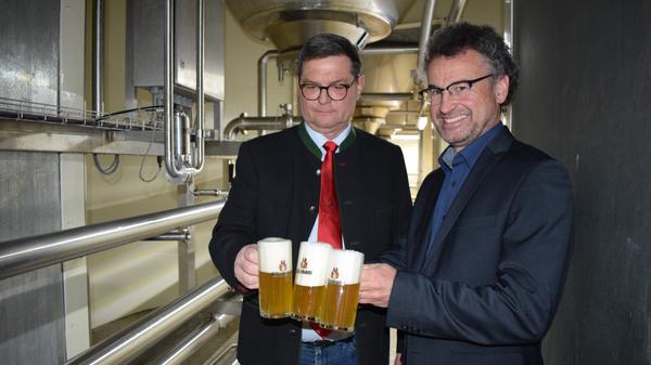 ... bei der Festbier-Probe.