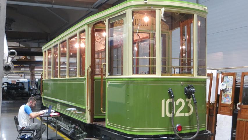 Ein Jahrhundert alt und doch ganz neu: Jugendstil-Straßenbahnwagen 1023