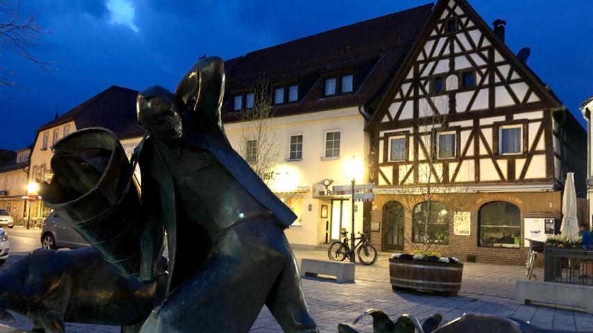 Ebermannstadt bei Nacht im April 2019. Fotos: Patrick Schroll; Datum: 04.04.2019 Von meinem iPhone gesendet