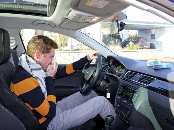 Heuschnupfen: Was Autofahrer tun können