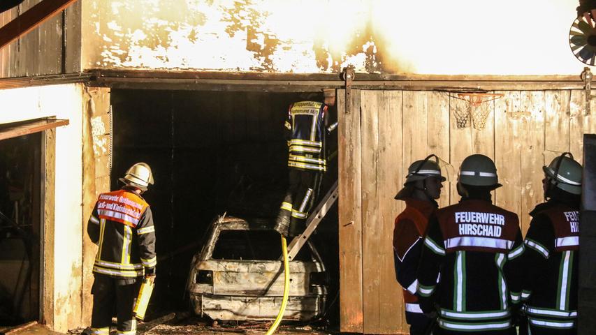 Großbrand bei Hirschaid: Schaden liegt bei 80.000 Euro 