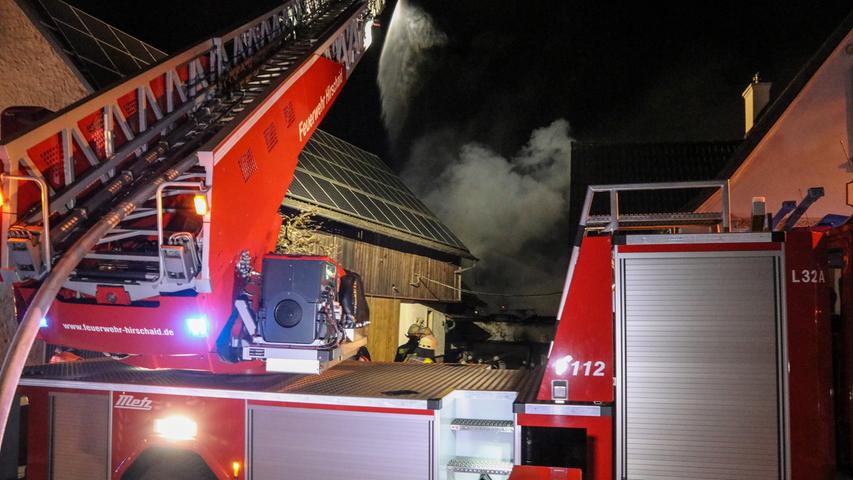 Großbrand bei Hirschaid: Schaden liegt bei 80.000 Euro 