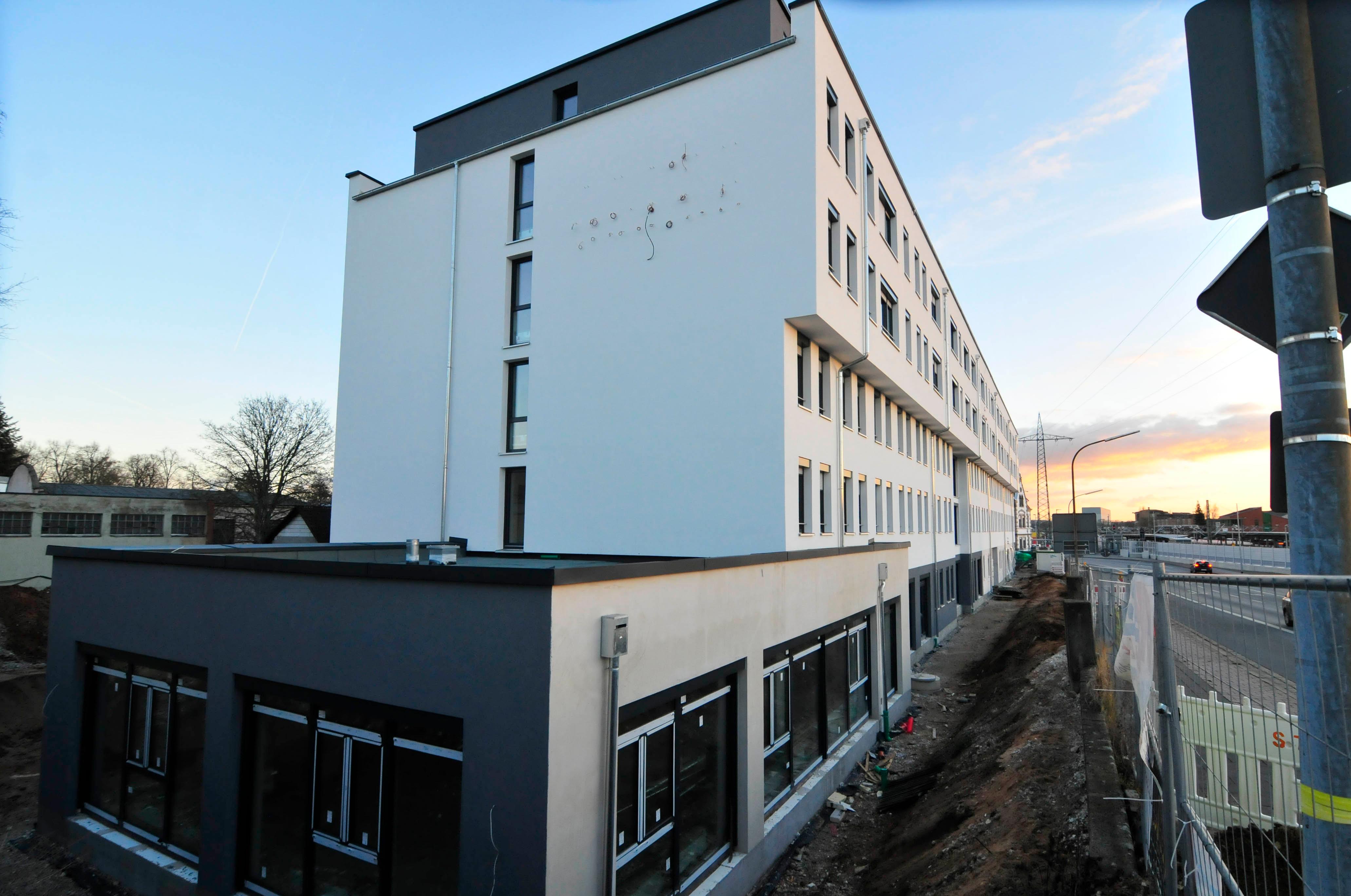 Die Außenanlagen müssen erst noch fertig gestellt werden.