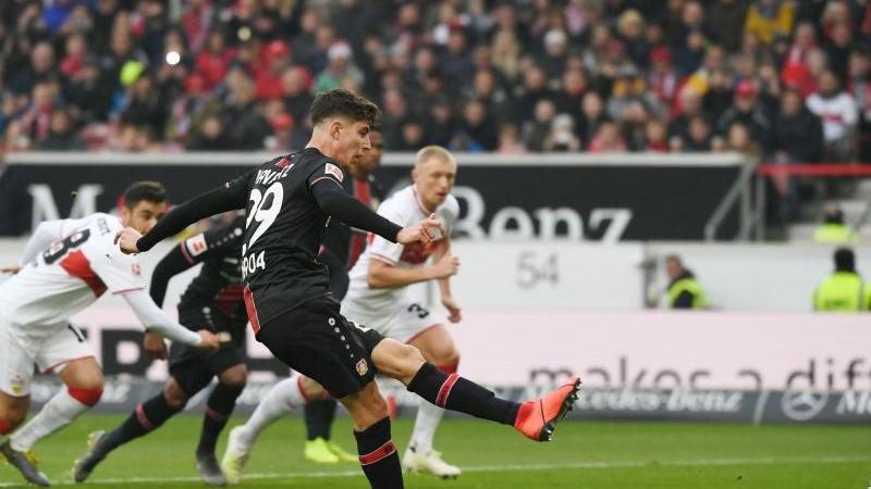 Kai Havertz verwandelte vom Elfmeterpunkt zum 1:0-Auswärtssieg beim VfB Stuttgart.