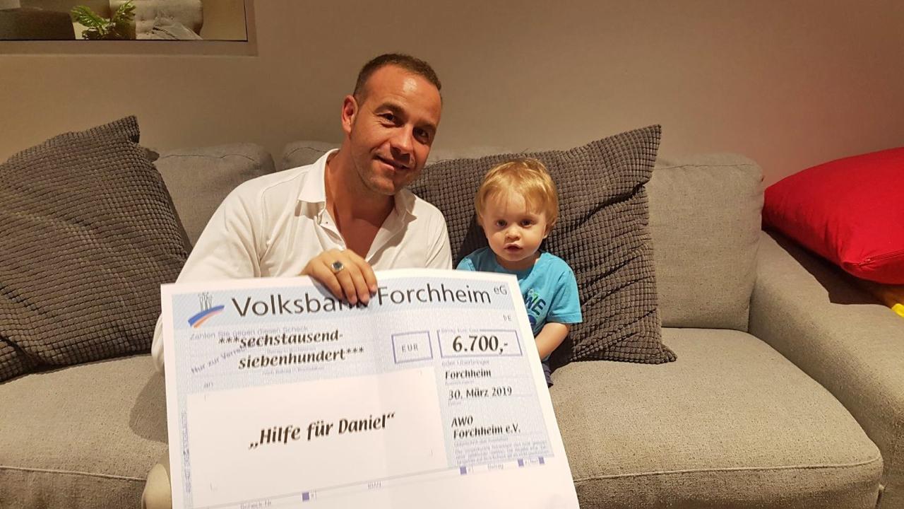 Forchheimer spenden 7000 Euro für kranken Daniel Finch