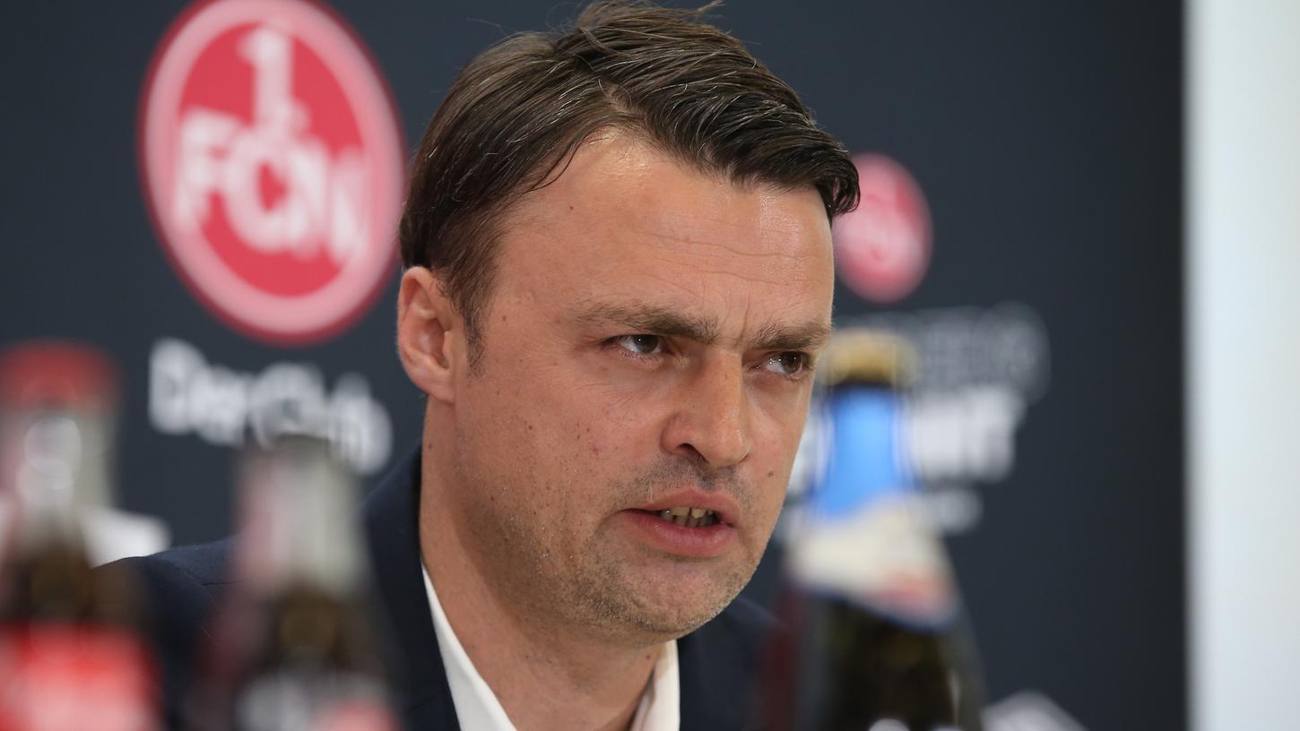 Bei seinem Amtsantritt am Montag spricht Nürnbergs neuer Sportvorstand über seine Pläne mit dem 1. FC Nürnberg.