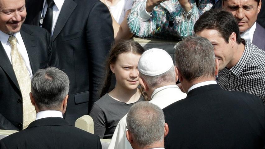 Gespräch im Vatikan: Greta Thunberg trifft Papst bei Audienz