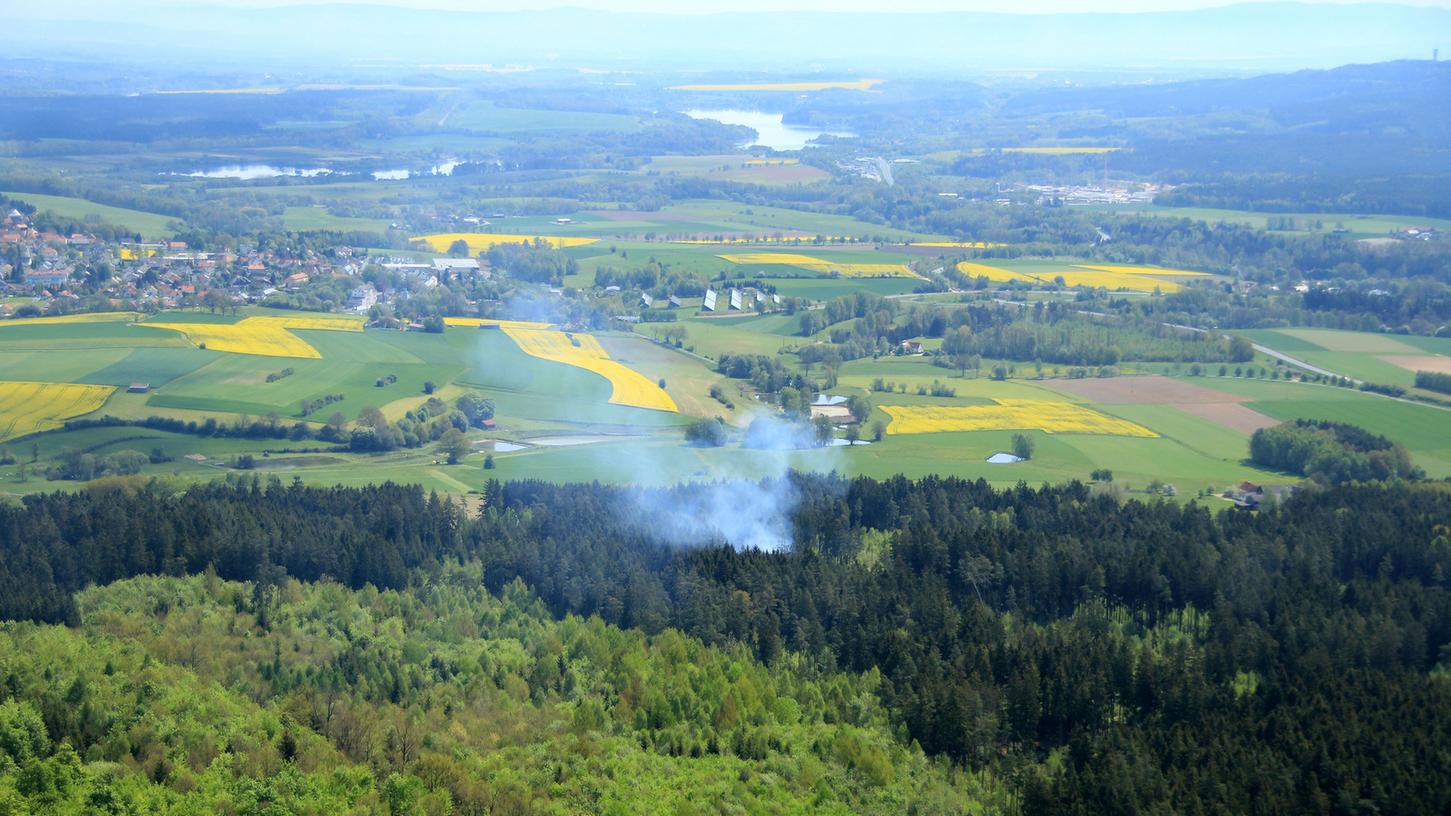 Waldbrandgefahr in Oberfranken: Flugzeuge im Einsatz