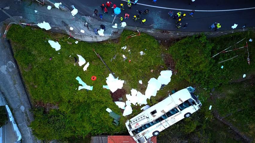 Tödliches Busunglück: 29 deutsche Touristen sterben auf Madeira