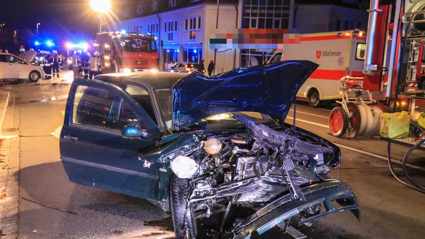 Schwerer Auffahrunfall in Bamberg - Drei Personen verletzt