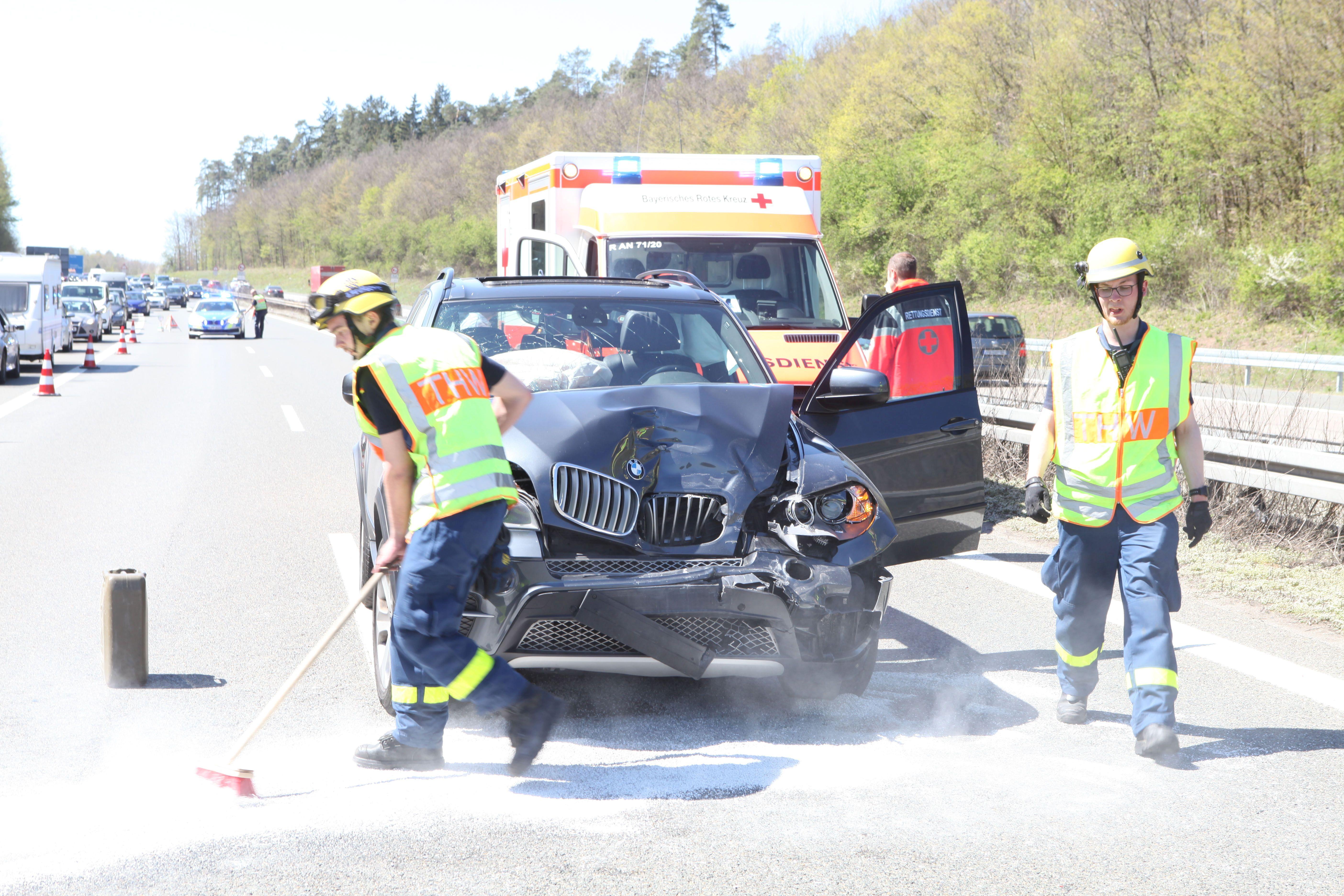 doppel unfall auf a6 autobahn bei ansbach war gesperrt herrieden nordbayern