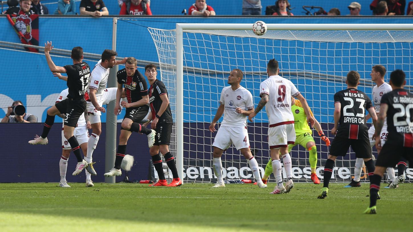 Alarios Treffer zum 1:0 brachte Leverkusen in der zweiten Hälfte auf Siegeskurs.