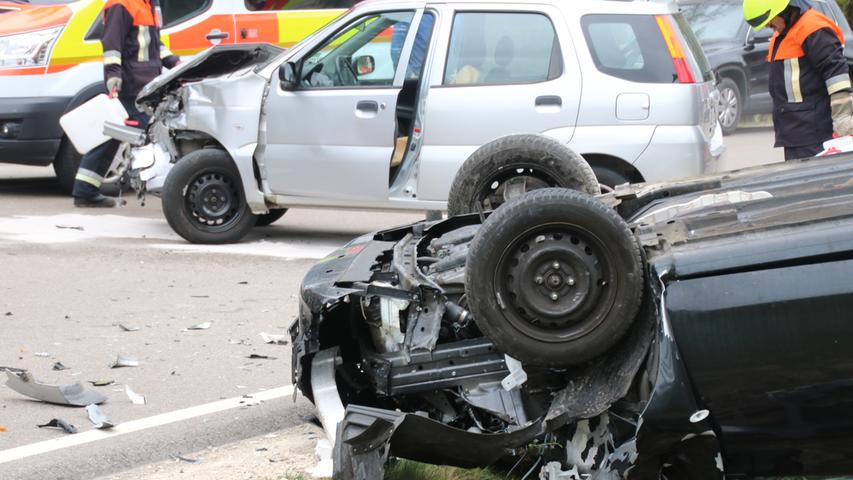 Schwerer Unfall auf der Staatsstraße bei Pleinfeld