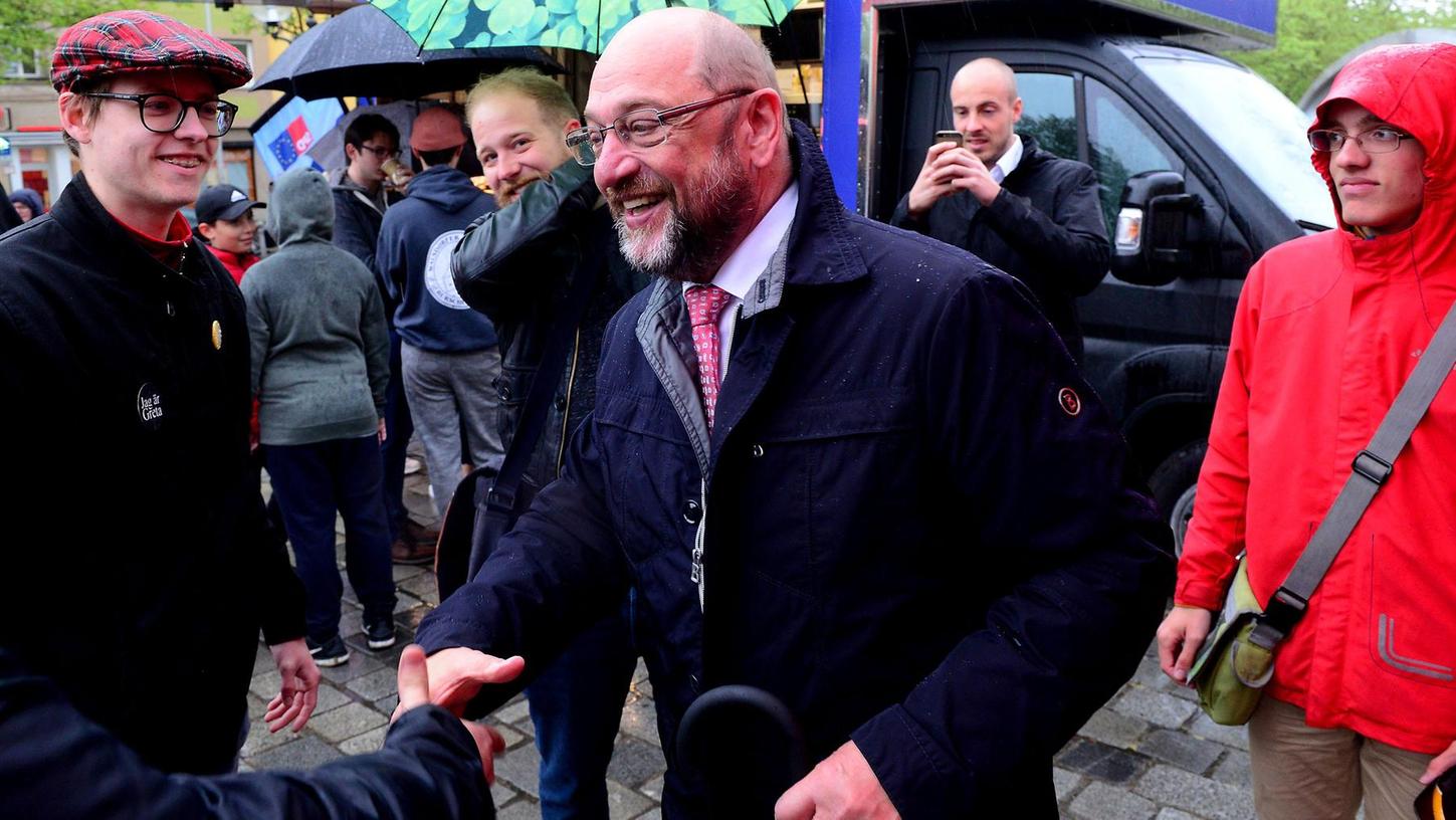 Auftritt in Franken: Martin Schulz kämpft für Europa