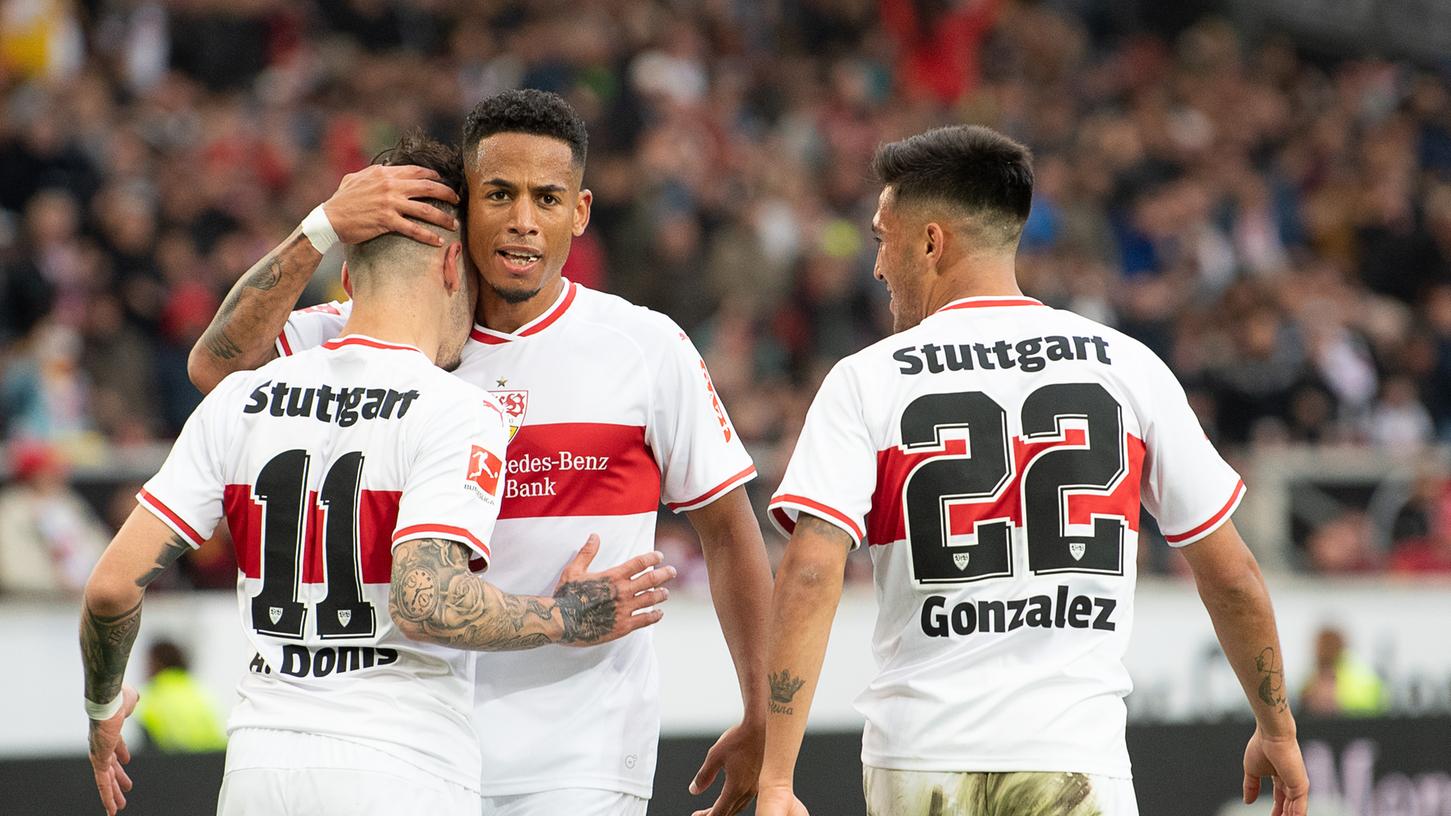 Stuttgart darf jubeln: Durch das 1:0 gegen Mönchengladbach stehen die Schwaben nun sechs Punkte vor dem 1. FC Nürnberg.