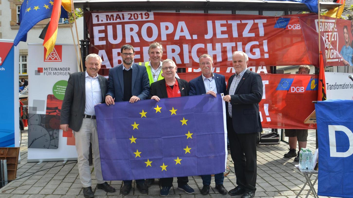 Mai-Demo in Roth: Für ein Europa der Beschäftigten