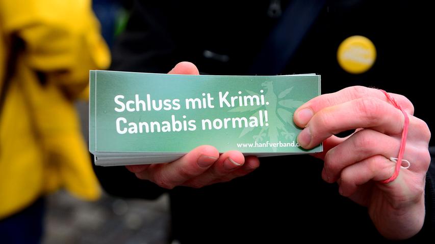 Alle Bilder: So war der erste Global Marijuana March in Fürth