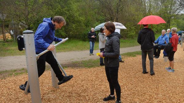 Vielfältige Möglichkeiten, Kraft und Ausdauer zu trainieren, bietet der Bewegungspark an der Eisenstraße.