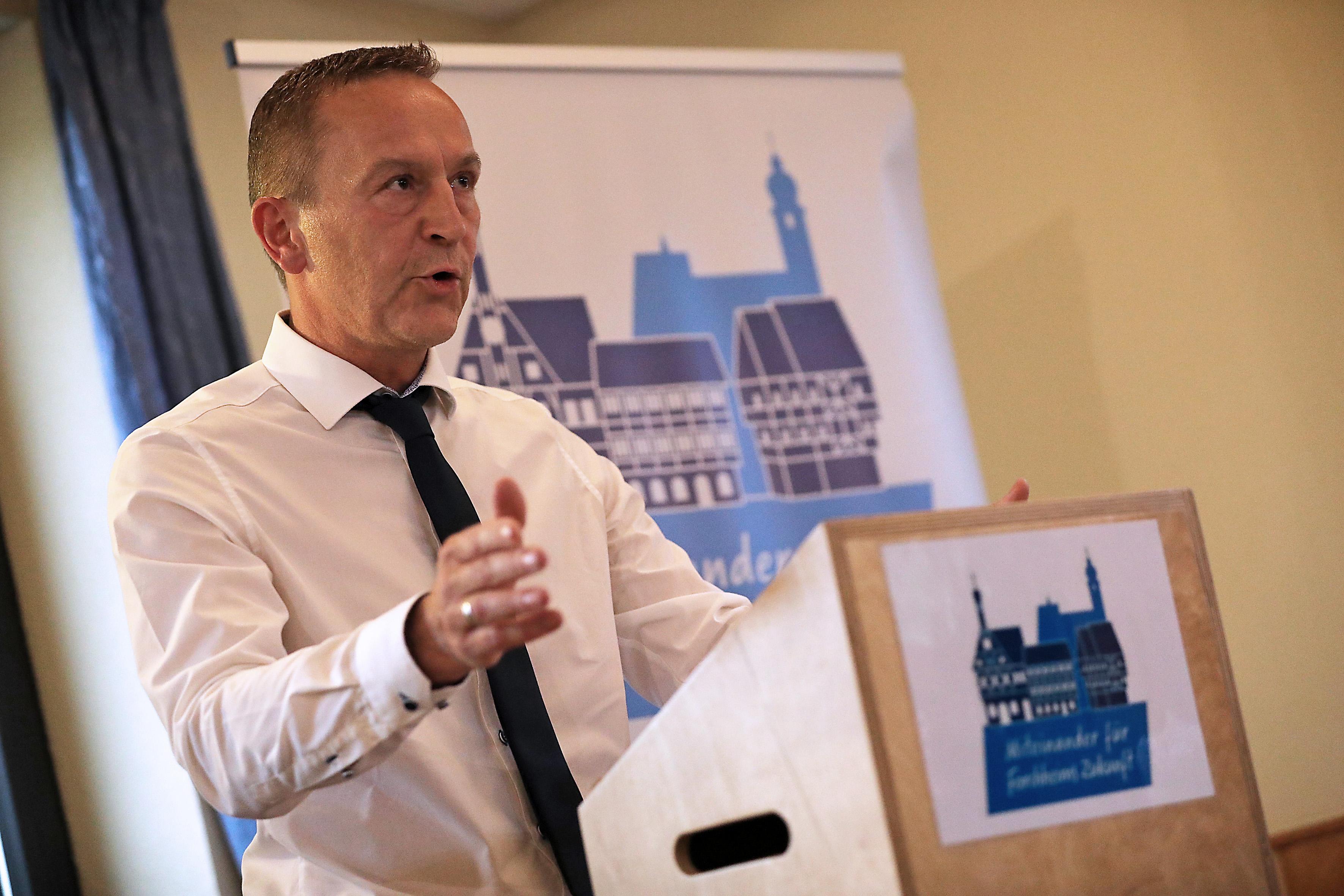 In seiner Bewerbungsrede konzentrierte sich Udo Schönfelder vor allem auf vier Themenfelder.