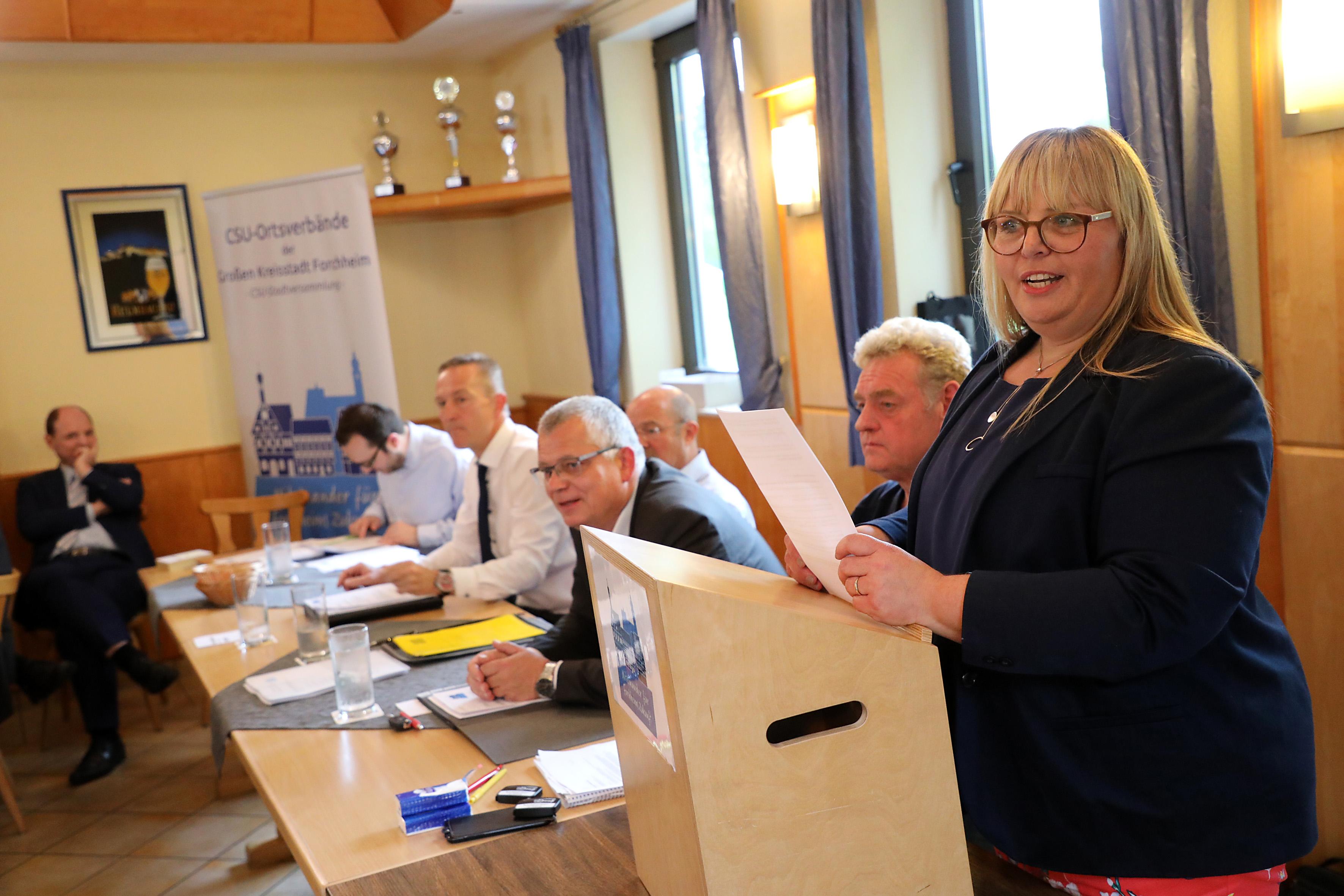 Hebendanz ist auch Stadträtin und die einzige Frau an der Spitze eines Forchheimer CSU-Ortsverbandes.