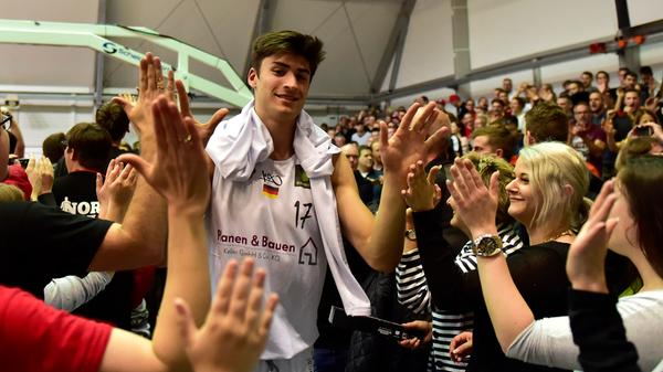 Anthony Bauer kam lediglich auf knapp vier Minuten Einsatzzeit, ins Gästebuch der Stadt Nürnberg durfte er sich dennoch eintragen.