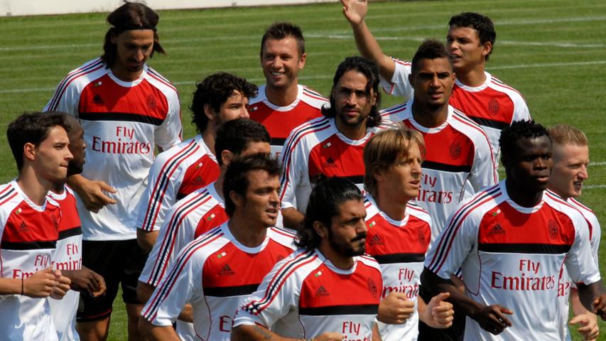 Der AC Mailand zu Gast auf der World of Sports im Juli 2011.