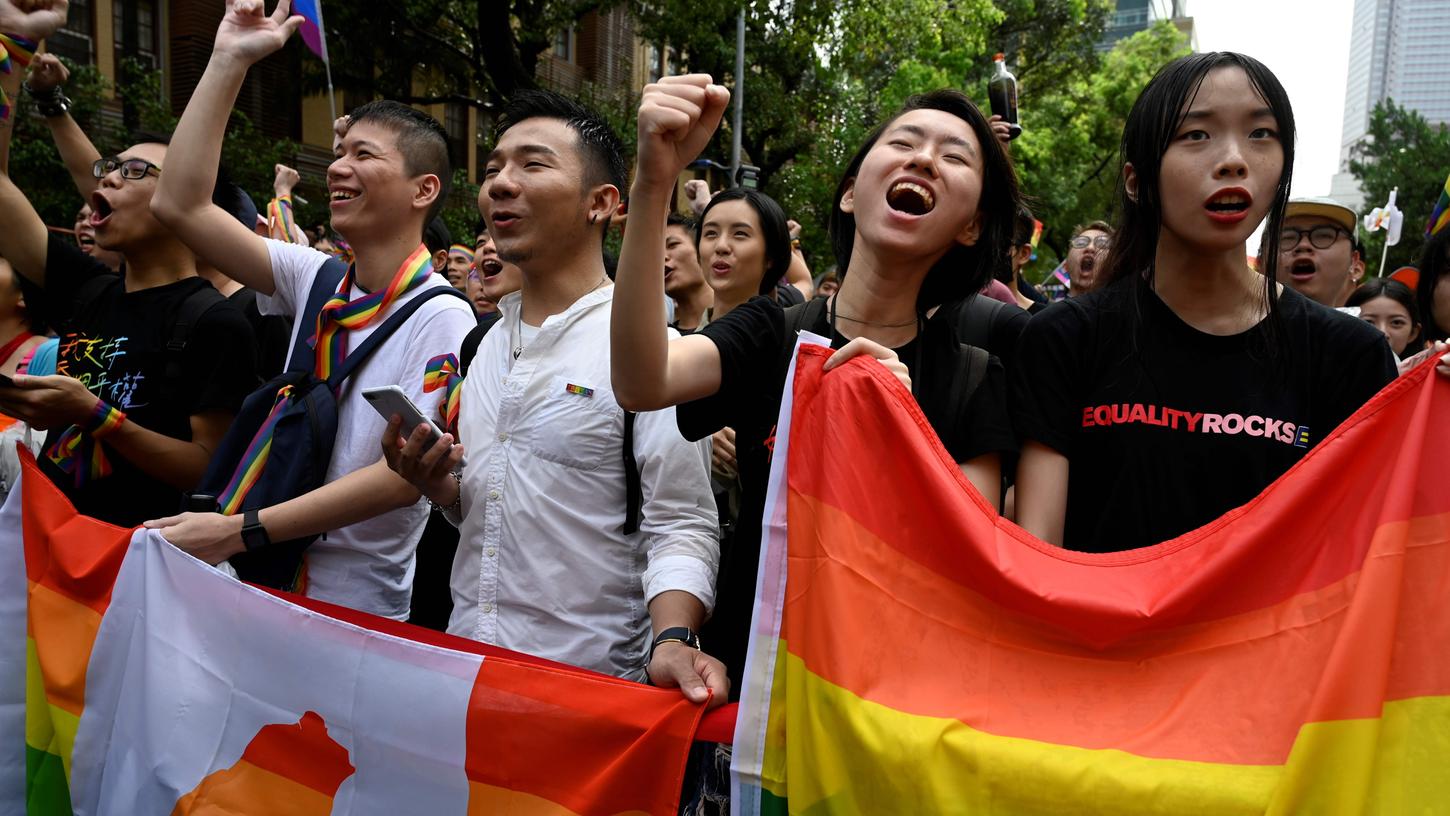 Für die Befürworter ein absoluter Grund zur Freude: Taiwan hat als erstes asiatisches Land die gleichgeschlechtliche Ehe eingeführt.