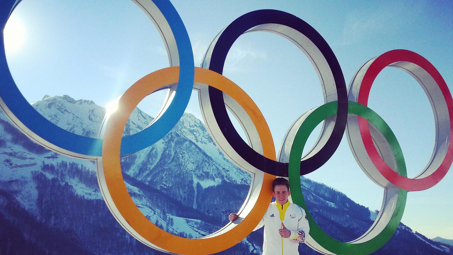 Olympische Ringe: Kevin Korona war als Ersatzmann beim in Sotchi dabei.