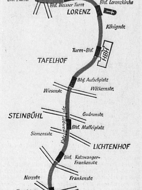 23. Mai 1969: Linienführung der U1 festgelegt