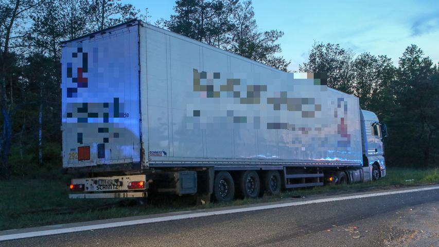 Senf-Ladung auf A3: Laster-Chaos bei Nürnberg