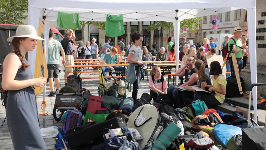 Campen für die Umwelt: Erlanger FFF-Demo mit Zeltstadt und Programm