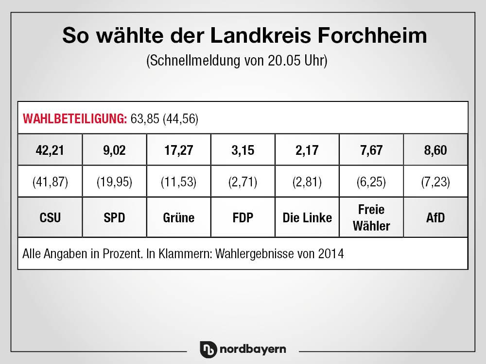 Europawahl in Forchheim: CSU vorn, Grüne auf Platz zwei