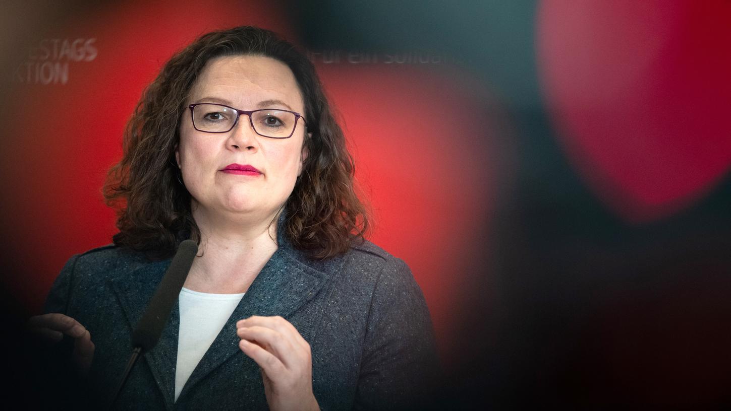 Politik-Beben in der SPD: Andrea Nahles hat ihren Rücktritt verkündet.