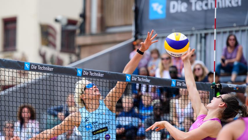 Beach Tour in Nürnberg: Der Volleyball-Finaltag am Hauptmarkt