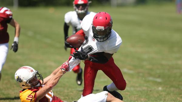 Silverbacks gegen Rhinos, Football, Nürnberg, Herzogenaurach, Aufbauliga