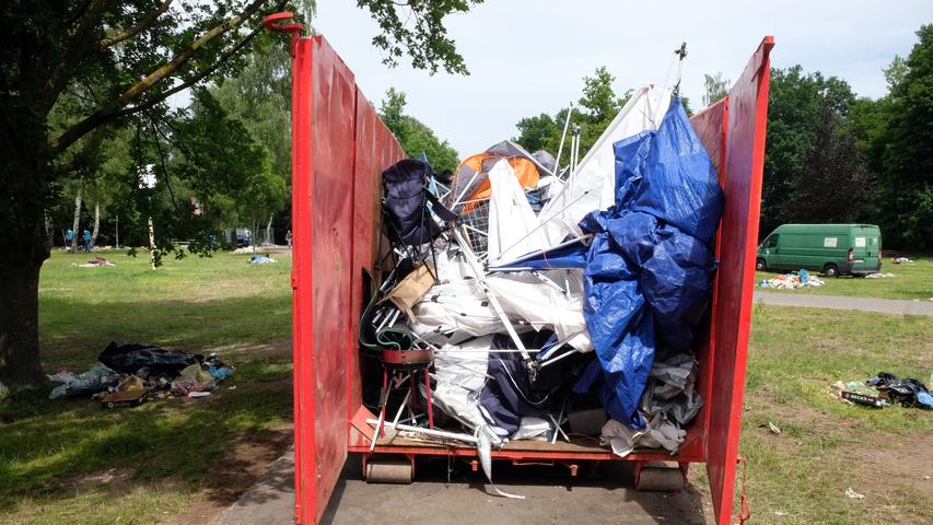 Chaos nach Rock im Park 2019: Areal versank unter Zelten, Pavillons und Säcken