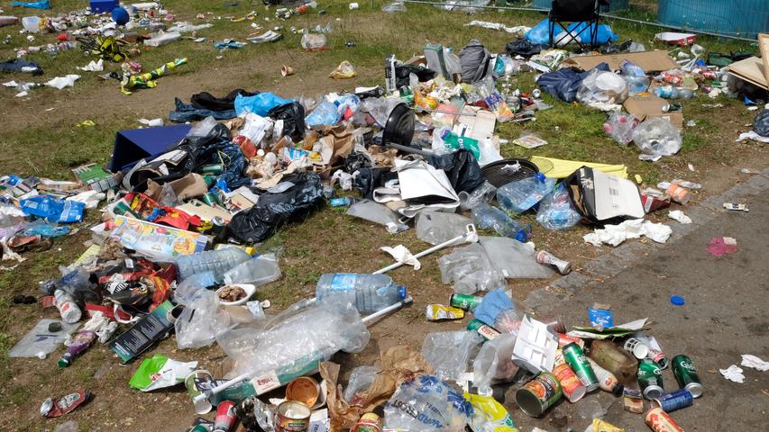 Chaos nach Rock im Park 2019: Areal versank unter Zelten, Pavillons und Säcken