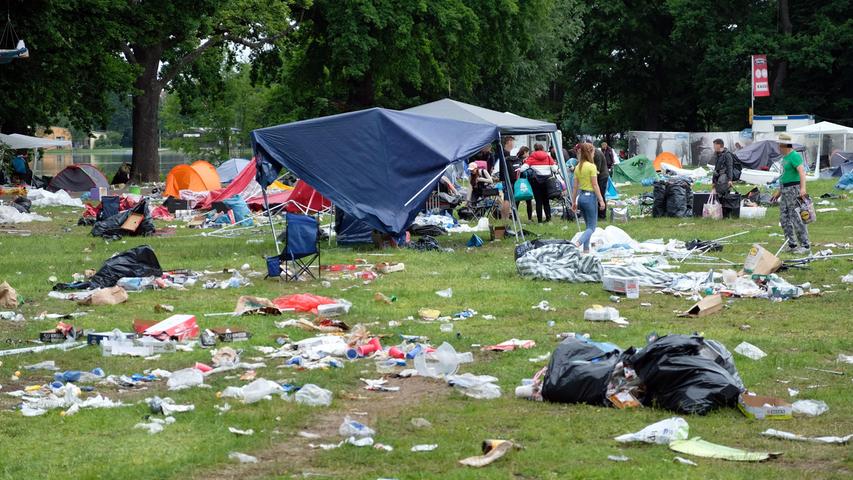 Chaos nach Rock im Park 2019: Areal versank unter Zelten, Pavillons und Säcken