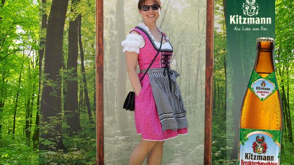 Mit pfiffigem Dirndl und schelmischem Lächeln holte Larissa Kaiser 13 Stimmen - und teilt sich den 38. Platz mit...