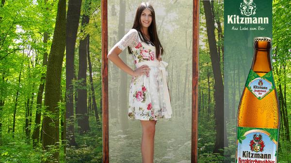 Mit einem süßen Blumendirndl sicherte sich Luisa Hoydem 161 Stimmen und damit den dritten Platz.