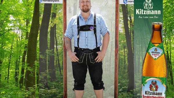 Dass Tattoos und Tracht gut zusammenpassen, zeigt Alexander Kulla aus Adelsdorf im Aischgrund. 22 Stimmen gingen an ihn.