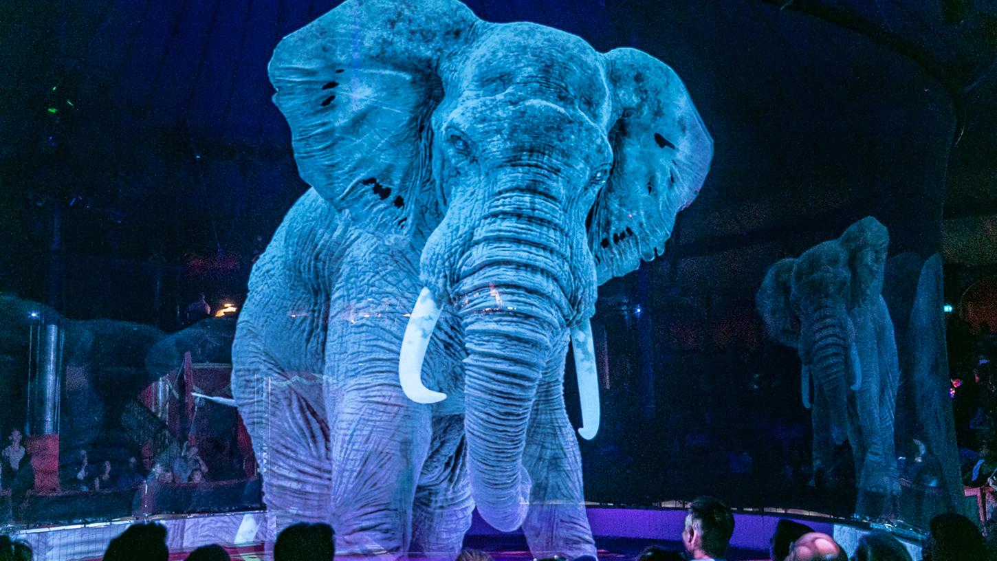 Elefanten sind jetzt nur noch virtuell in der Manege: Mithilfe von Holographietechnik.