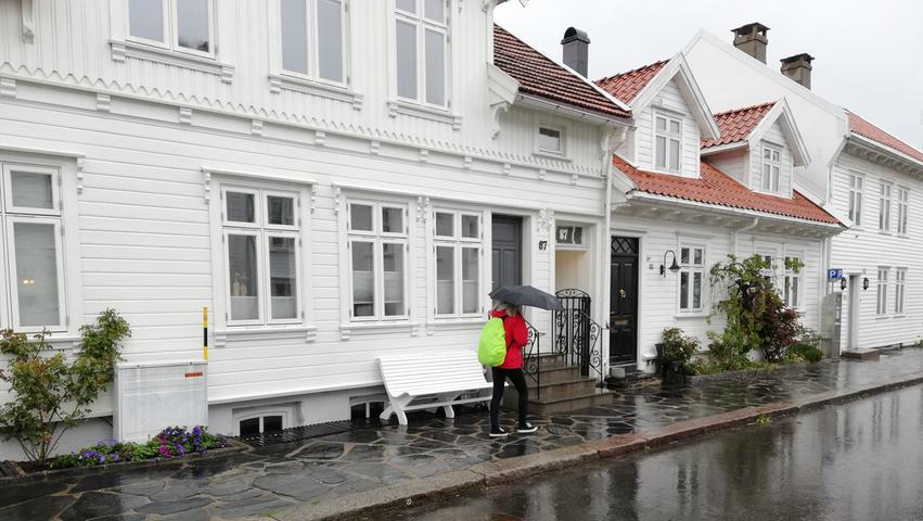 Wofür Kristiansand jedoch bekannt ist: seine traditionellen Holzhäuser.