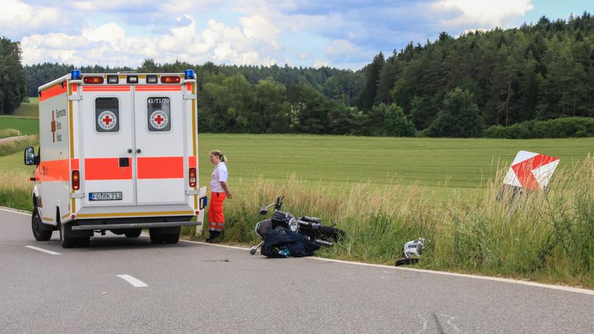 Tödlicher Verkehrsunfall: Motorradfahrer stirbt bei Wiesenttal
