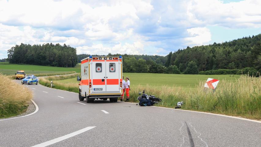Tödlicher Verkehrsunfall: Motorradfahrer stirbt bei Wiesenttal