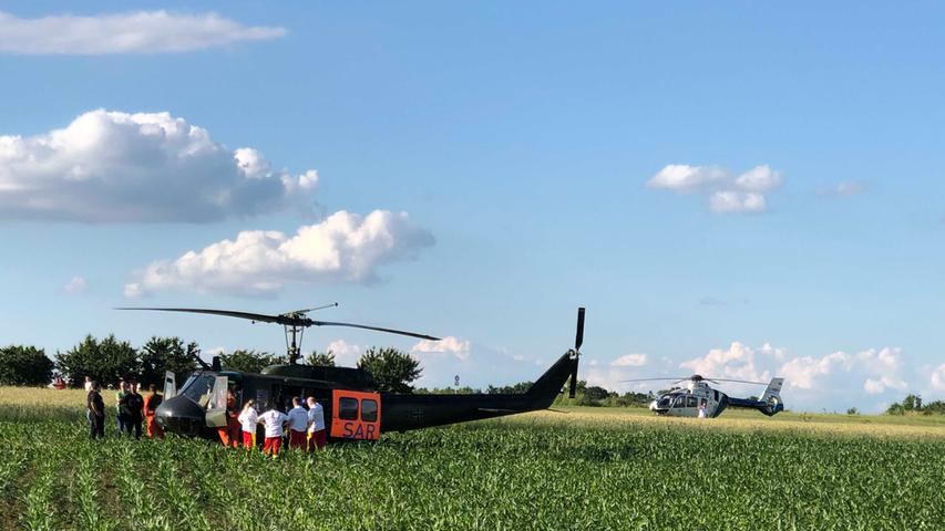 Flugzeug-Absturz bei Forchheim: Insassen schwer verletzt