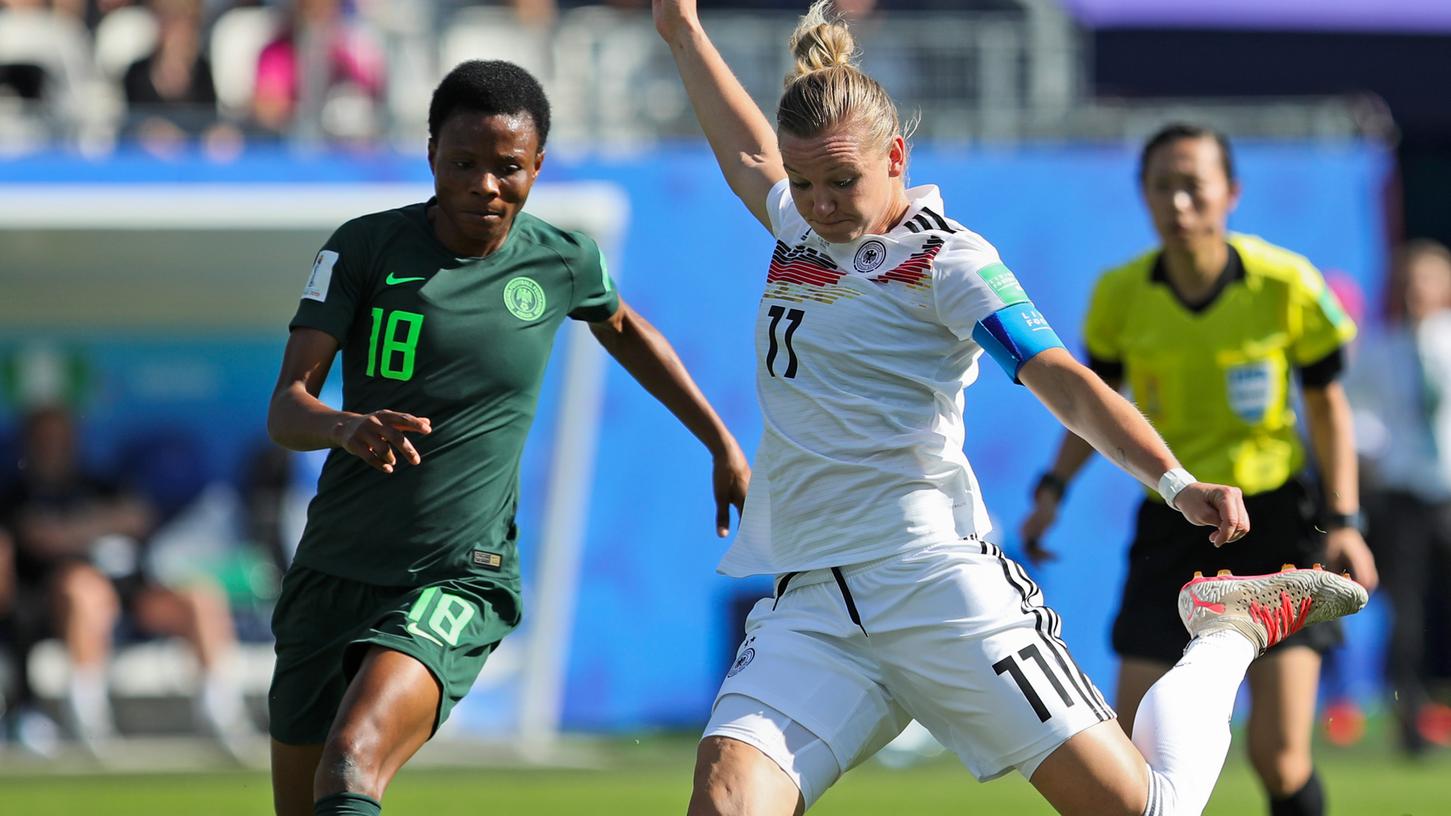 Alexandra Popp erzielte das wichtige 1:0 für die deutsche Frauen-Fußball-Nationalmannschaft.
