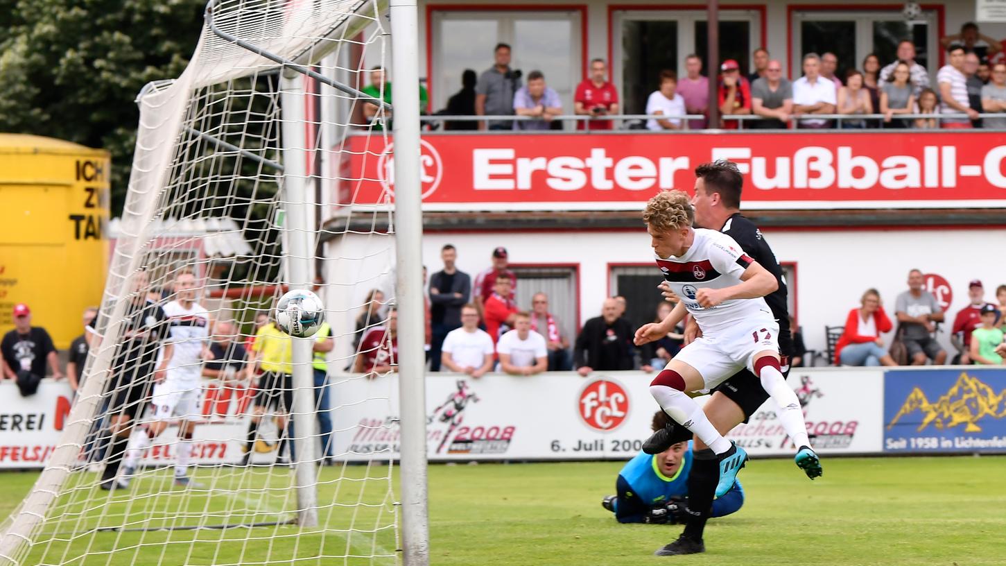 Robin Hack traf im ersten Testspiel für den 1. FC Nürnberg gleich zweimal.