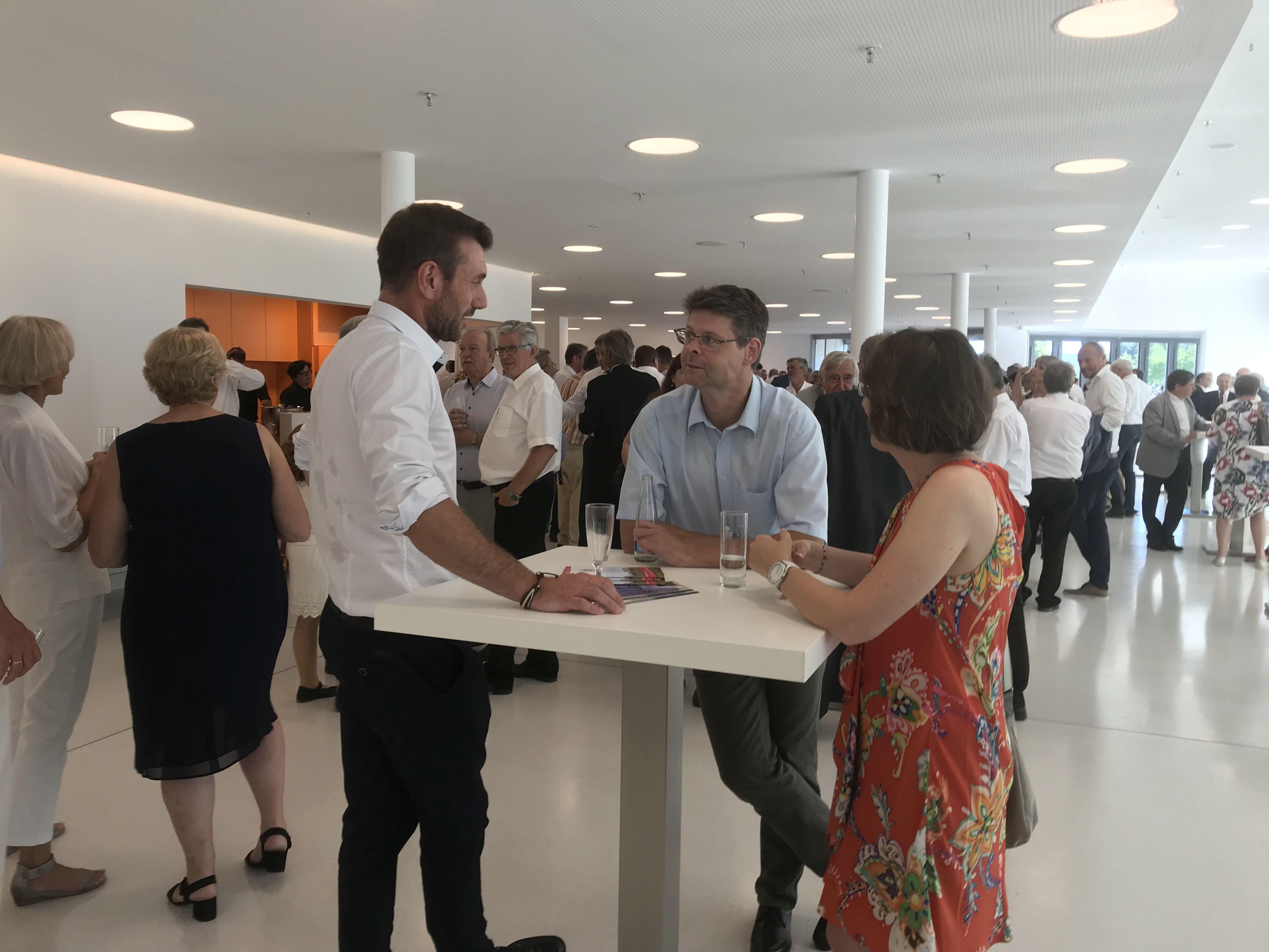 Auch FC-Vorsitzender Thomas Engelhardt weilte unter den Gästen der Stadthalleneröffnung.