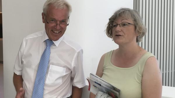 Gunzenhausens Altbürgermeister Gerhard Trautner war vom Ergebnis der über zwei Jahre währenden Generalsanierung beeindruckt.